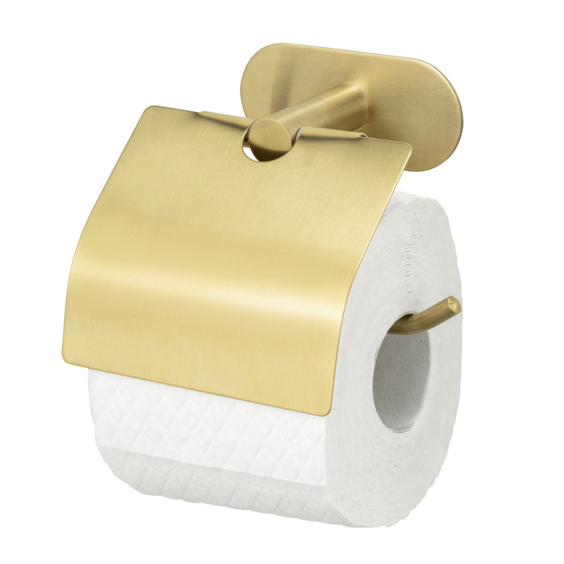Turbo-Loc Orea Gold Matt Wall Mounted Toilet Paper Holder