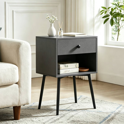 Table de chevet en bois Almendarez