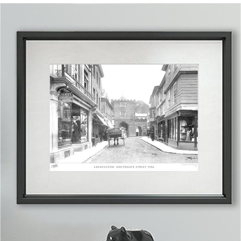 Launceston, Southgate Street 1906 - Single Picture Frame Print, 45cm H x 60cm W x 2.3cm D