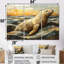 Sceau inuit dans des tons de jaune et de brun - ensemble d'art mural-107195083-107195088