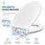 Elongated Magnetic Quick Release Toilet Seat