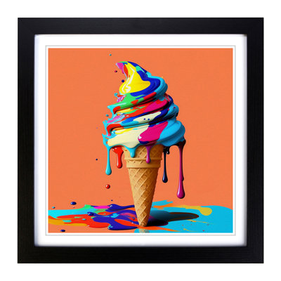 Ice Cream Fauvism - Framed Print