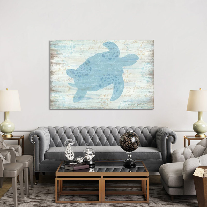 Ocean Turtle by Annie LaPoint - Wrapped Canvas Gallery-Wrapped Canvas Giclée, 152.5 cm H x 101.5 cm W