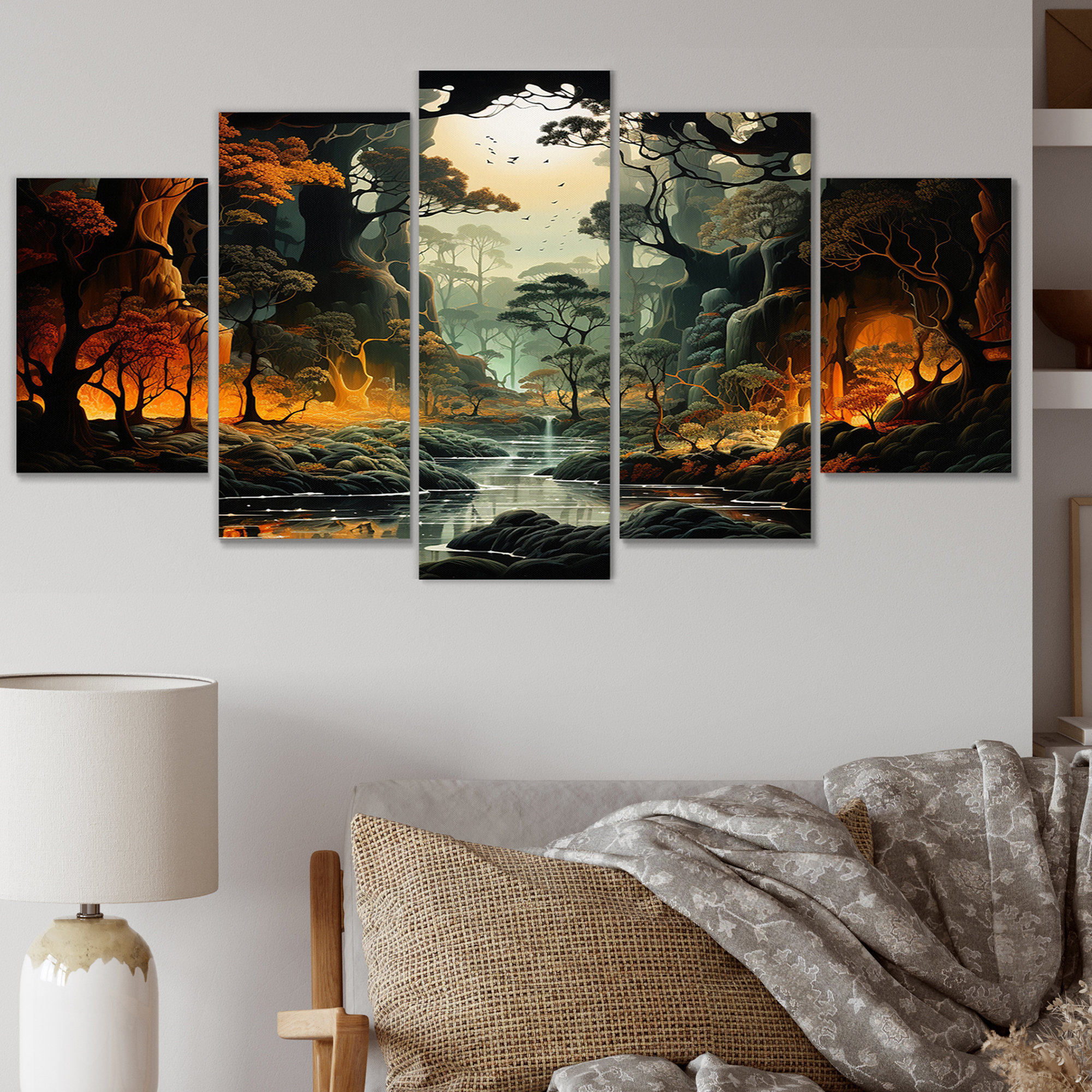 Millwood Pines Adventures In The Enchanted Forest I - Forest Canvas Art ...