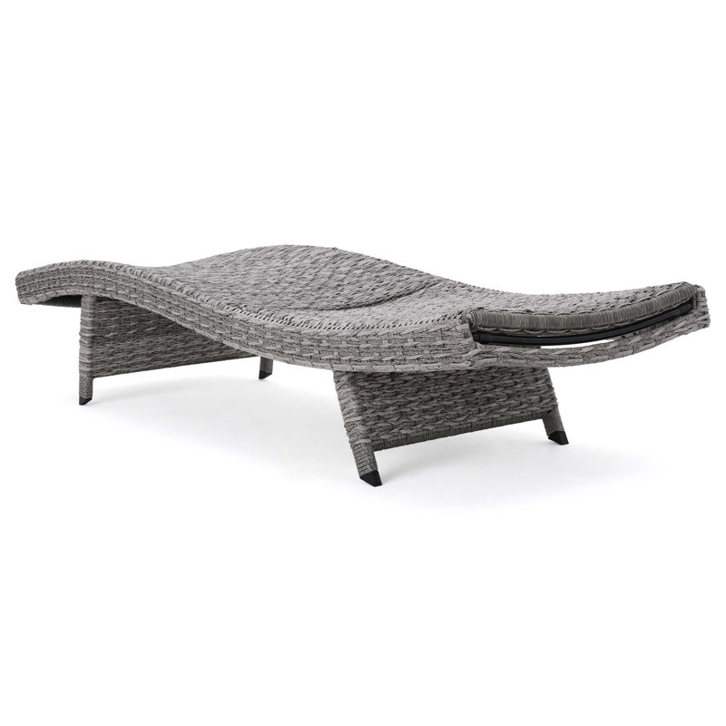 Chaise longue en osier Crete