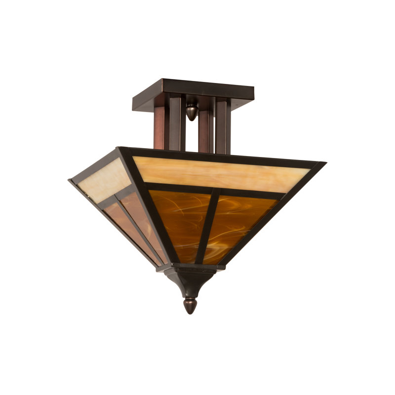 Plafonnier semi-encastré 18,5" à cuve unique 2 lumières Youngquist