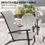 Ensemble de 2 chaises de patio pliantes à dossier haut avec accoudoirs Outsunny
