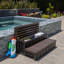 Marche pour spa avec compartiment de rangement et tapis antidérapants XtremepowerUS-74897328