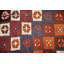Tapis persan à carreaux Gabbeh 2 x 5