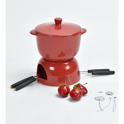 Omniware 0.75 qt. Ceramic Fondue Set