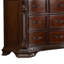 Tiroir de 63 po South Yorkshire Commode brun cerise