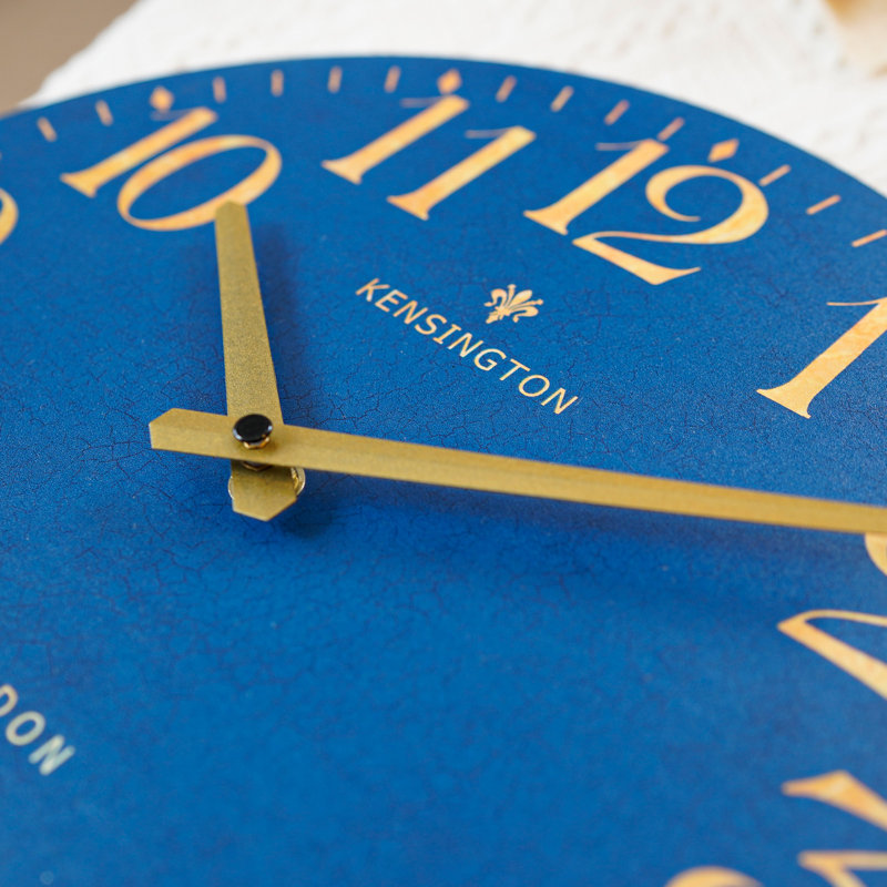 Ardale Wicker / Rattan Wall Clock, Blue