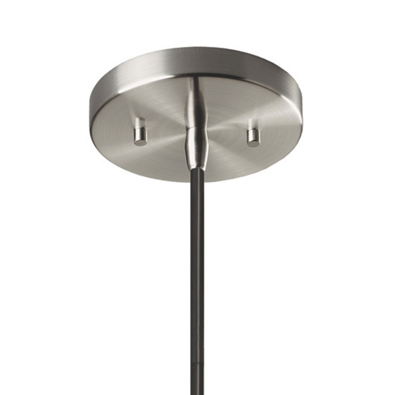 Breeona Radiance Collection 1 - Light Cone Pendant Accents, Polished Chrome, Hammered Copper