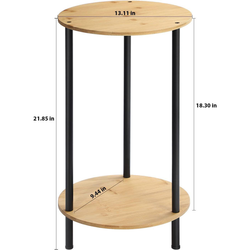 Round Side Table For Living Room, End Tables Living Room Set Of 2, Accent Table For Small Spaces, Round Nightstand For Bedrooms
