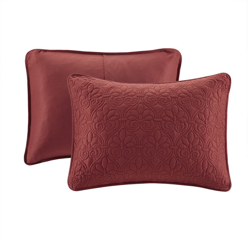 Couvre-lit Sandy, Couvre-lit très grand / couvre-lit + 2 taies déc, Rouge