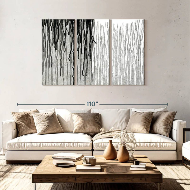 Avery BW Paint Drip, 48" H x 74" W