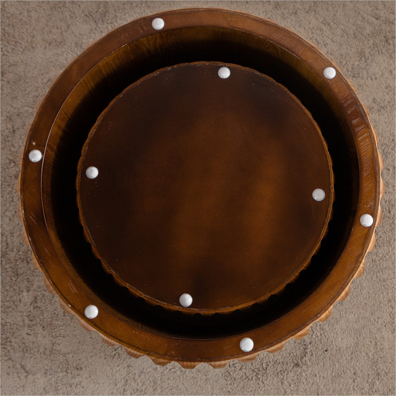 Ensemble de 2 tables basses gigognes 2 pièces