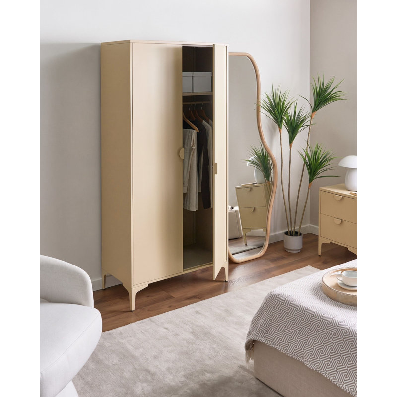 Wardrobe Andreita Beige Metal
