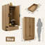Armoire à panneau cannelée Designer Modern-965288918