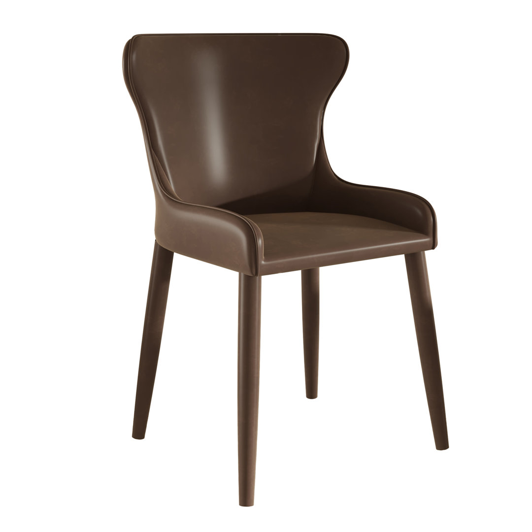 Boucle Fabric Dining Chair with Metal Legs (Set of 4) Corrigan Studio® Upholstery 