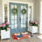 Red White Blue Star Firework Patriotic Foyer Entry Mat 20"x 32"