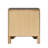 Grey 3-Drawer Nightstand
