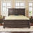 Virginia Wooden Standard Bed with Traditional Tall Headboard-1129052440-1135584936