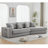 Folding Convertible Out Sleeper Sofa Bed,2-in-1, Combination Convertible Sofa,3 seat, Upholstered,Fold Out Floor Gaming Sofa Bed, Lamb Velvet Fabric,Living Room-996869614