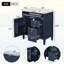 Meuble-lavabo moderne de 76 cm avec lavabo supérieur, grand espace de rangement et design minimaliste élégant pour une utilisation efficace de l'espace.-920445856