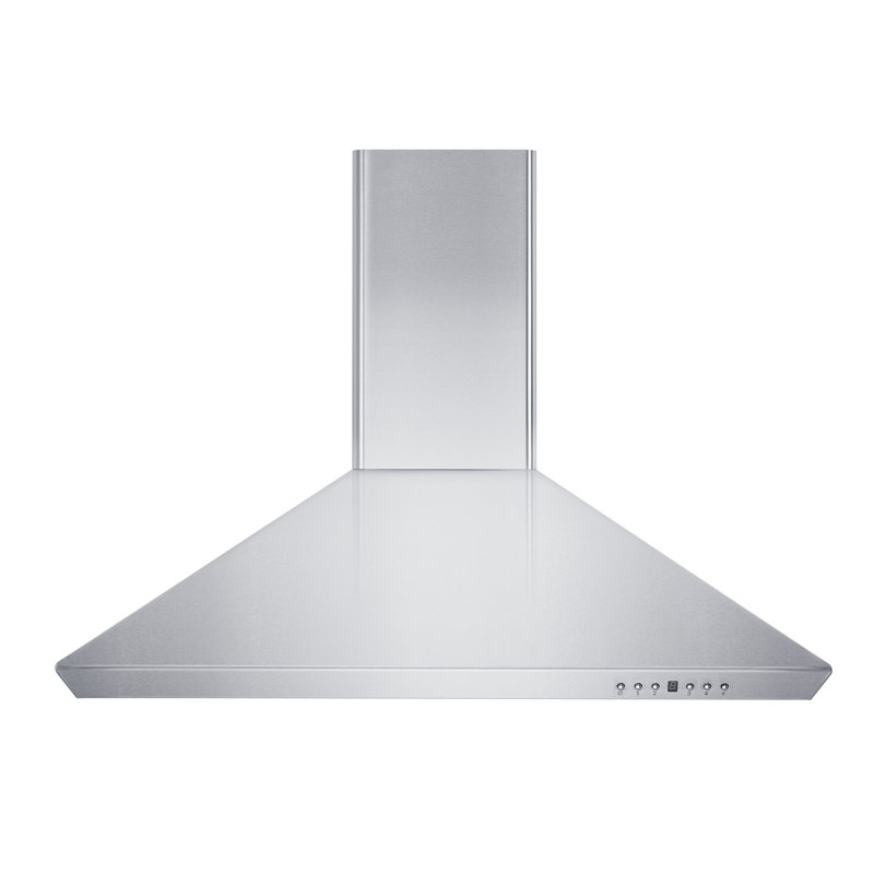 36" KF 400 CFM Convertible Wall Mount Range Hood in Brushed 430 Stainless Steel