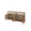 Console de divertissement 72 po, finition sable