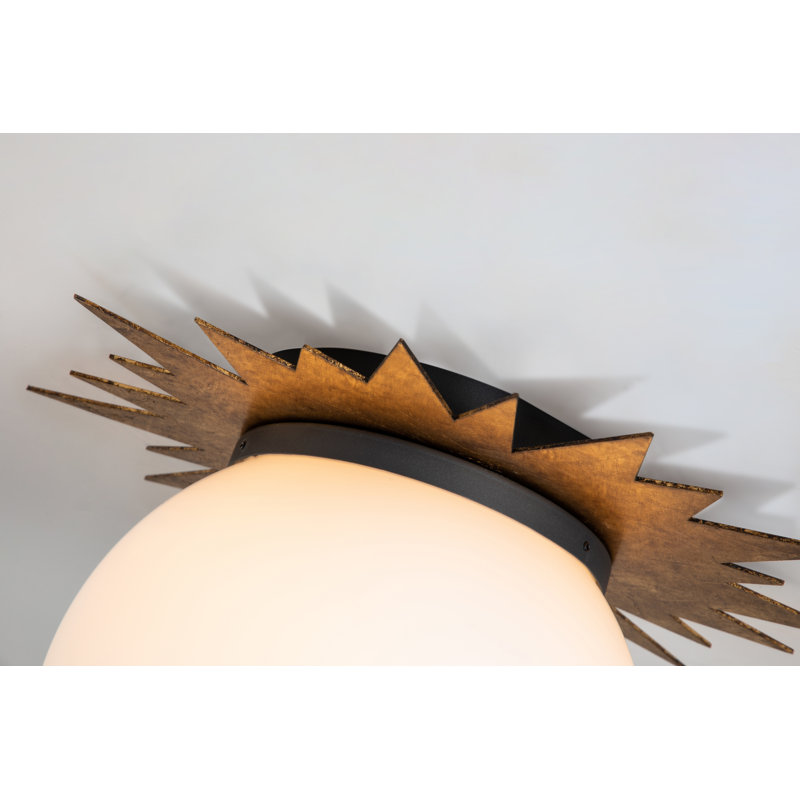 Soleil LED Flush In Star Shape, Gold