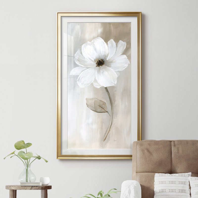 " Sheer Elegance II " Painting Print, 22.5" H x 42.5" W, Gold