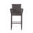 2Pcs Modern Outdoor Stools - Long-Lasting & Metal Frame, Weather , 45.85" Tall, Brown Stylish (2) Metal, 29.90" Seat H,-1552291341