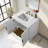 Lissandra 30" Single Bathroom Vanity In White With Engineered Stone Top