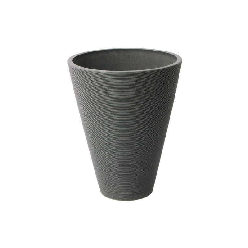 Pot de fleurs en composite Georgeson, Anthracite