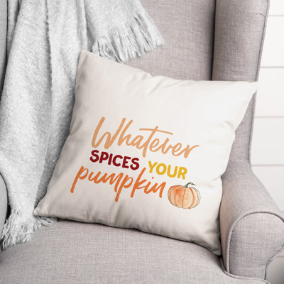 Housse et insert de coussin carré Spices Your Pumpkin
