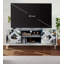 Console média miroir avec portes en verre de diamant-1313543736