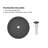 CASAINC Maple 17'' Concrete Circular Bathroom Sink-86669231