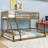 Wood Bunk Bed With Ladder And Slats-114271813-114271814