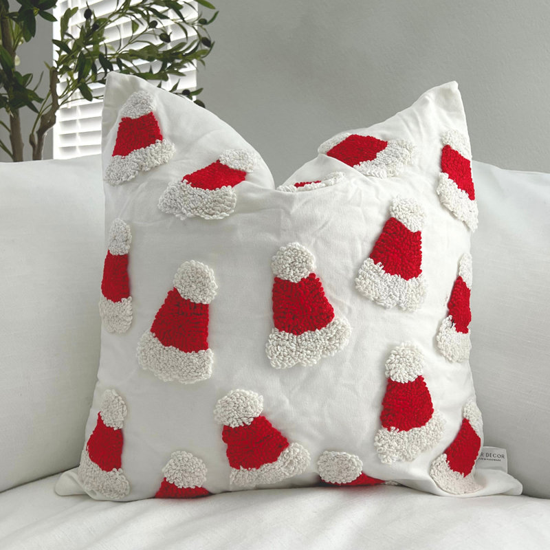  Housse de coussin en toile appliquée