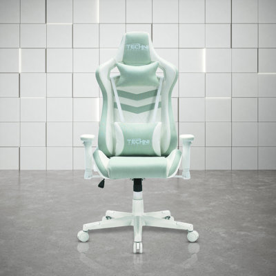 Fauteuil de jeu ergonomique pastel, menthe
