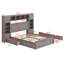Lit en bois avec armoire tout-en-un, tablette et prises, lit gigogne-816761856-816761860