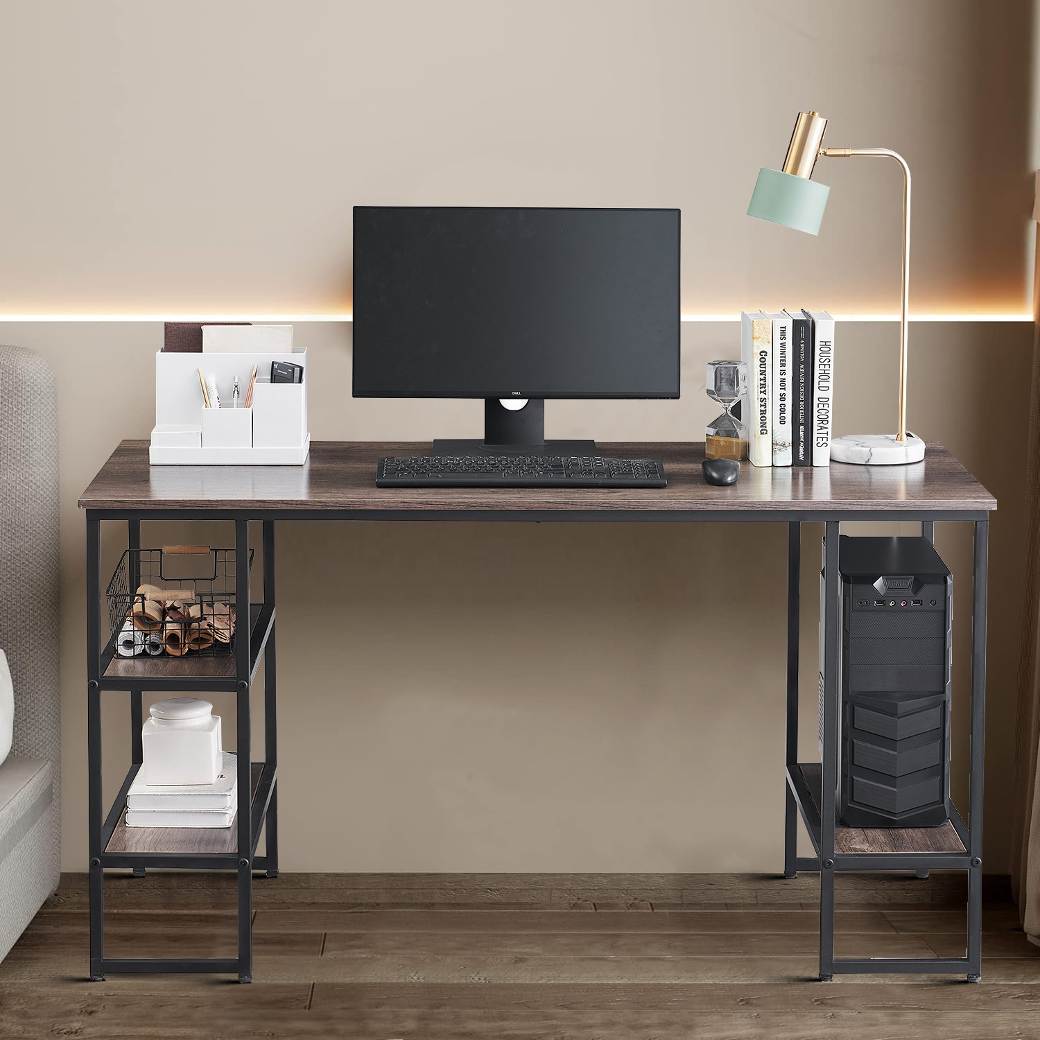 17 Stories Sunit 55.11'' W Rectangle Computer Desk - Wayfair Canada