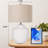 22'' Farmhouse Jar Table Lamp, Rotary Switch Rustic Bedside Lamp Pot Nightstand Lamp for Home Deco-1222205505