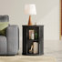 3-Piece Living Room Table Set Including 1 TV Stand And 2 Round End Table
