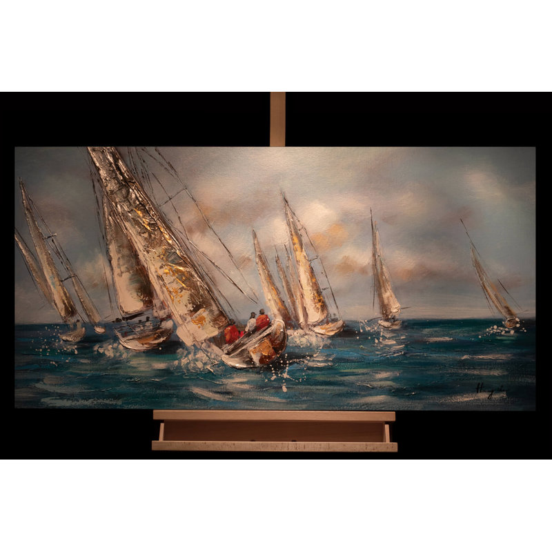 Hand-painted acrylic painting from coast to coast