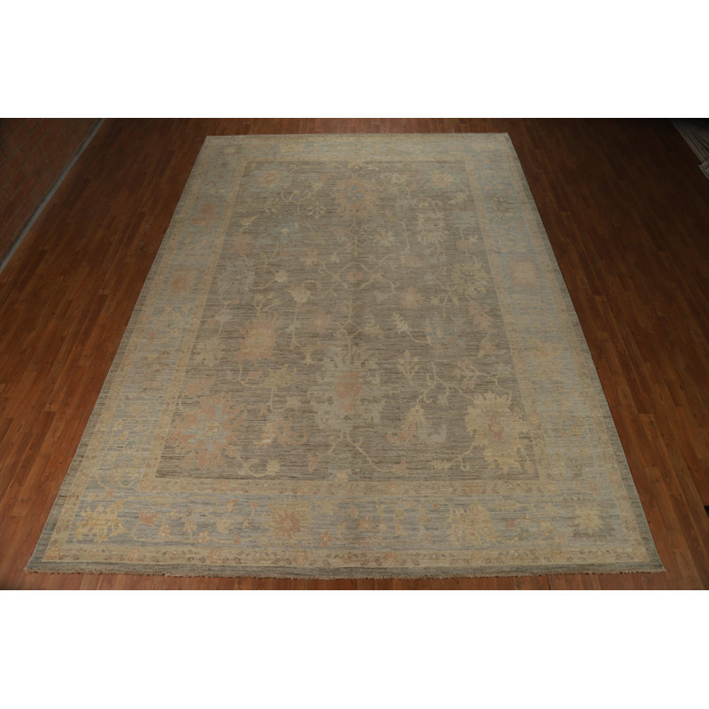 Vegetable Dye Oushak Turkish Large Rug 10x14