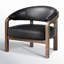 Marci Leather Barrel Chair