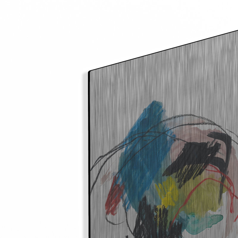 Ivy Bronx «Abstract Landscape No. 36» par Jan Weiss, art mural en métal, H 16 po x l 12 po